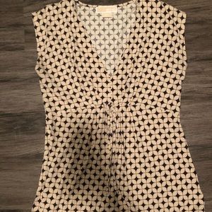 Michael Khors Cream Patterned Blouse 🔥